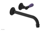 JAMESTOWN Single Handle Wall Lavatory Set - 10" Spout with "Purple" Accents 165-16-10