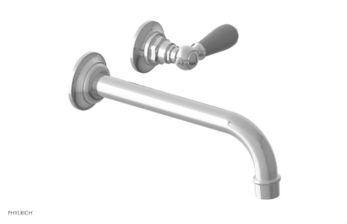JAMESTOWN Single Handle Wall Lavatory Set - 10" Spout with "Grey" Accents 165-16-10