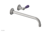JAMESTOWN Single Handle Wall Lavatory Set - 12" Spout with "Purple" Accents 165-16-12
