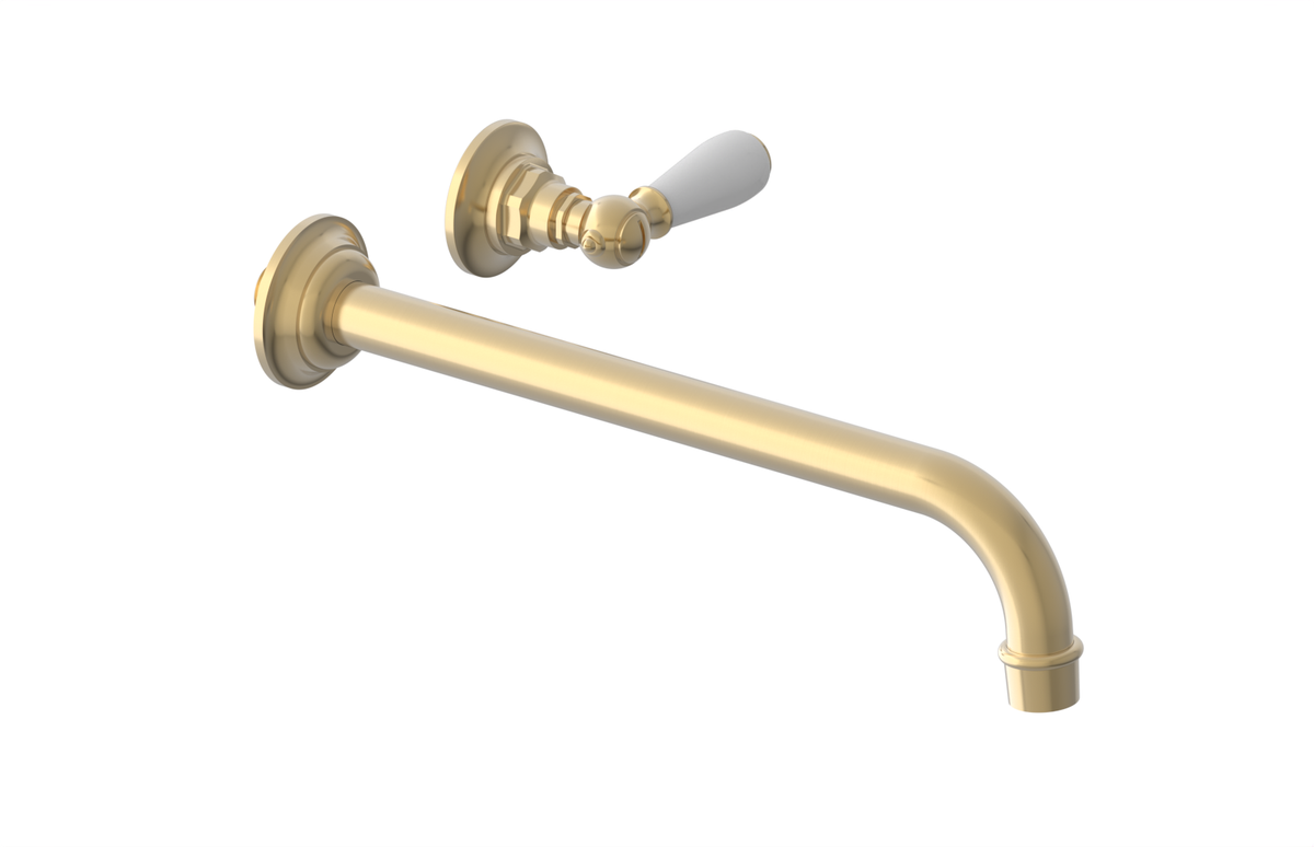 JAMESTOWN Single Handle Wall Lavatory Set - 12" Spout 165-16-12