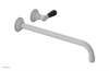 JAMESTOWN Single Handle Wall Lavatory Set - 14" Spout with "Black" Accents 165-16-14