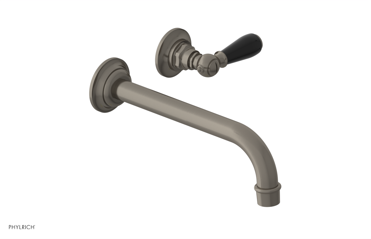 JAMESTOWN Single Handle Wall Lavatory Set with "Black" Accents 165-16