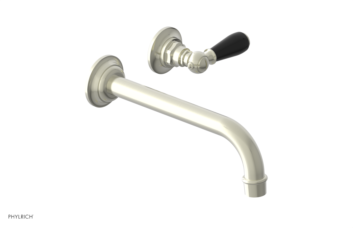 JAMESTOWN Single Handle Wall Lavatory Set with "Black" Accents 165-16