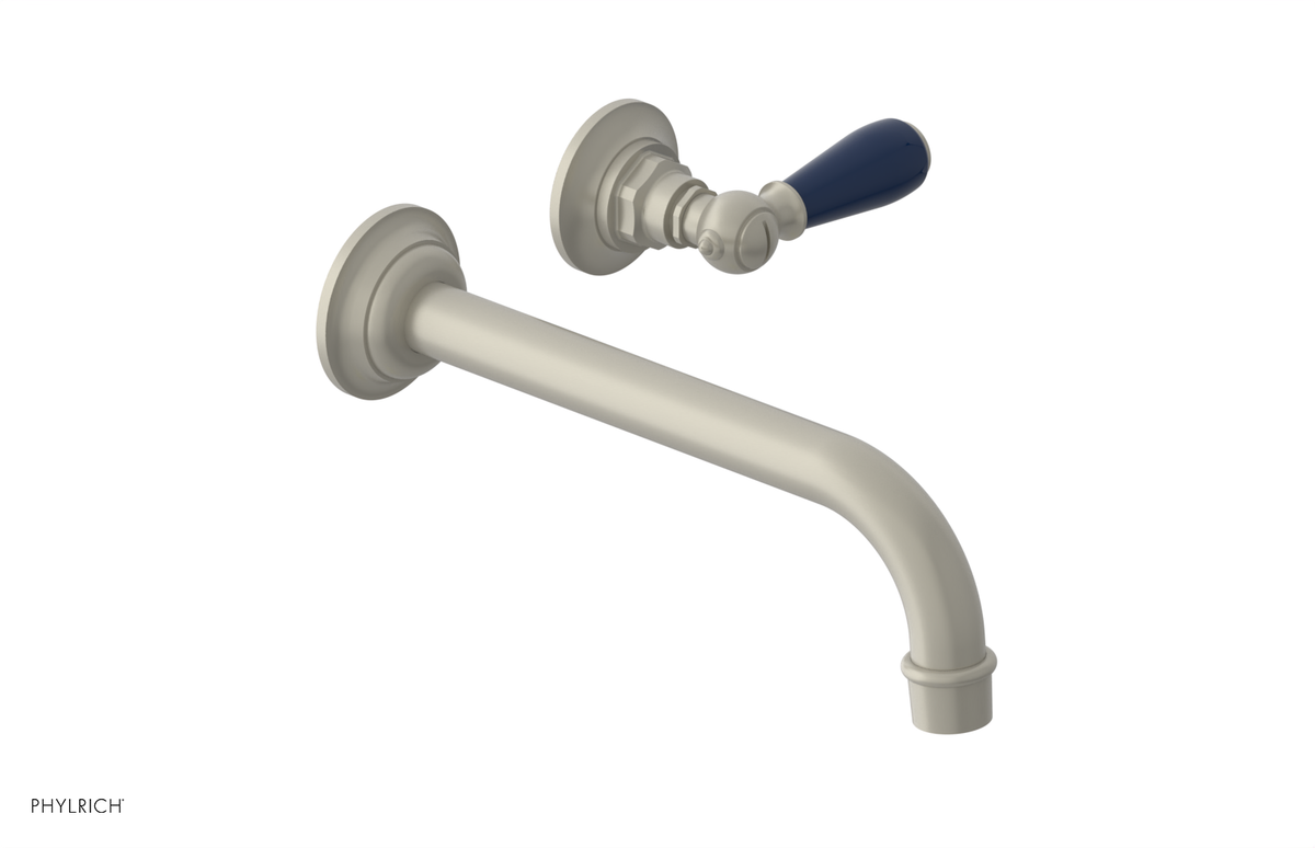 JAMESTOWN Single Handle Wall Lavatory Set with "Navy Blue" Accents 165-16