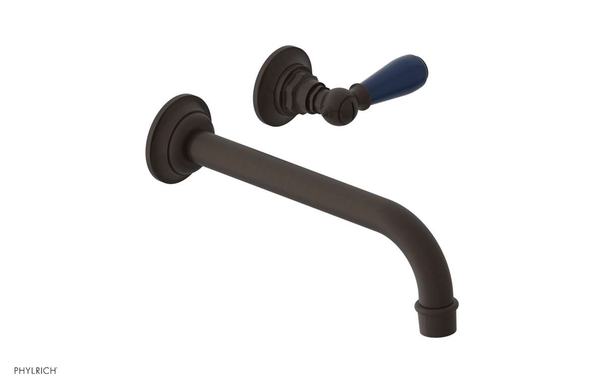 JAMESTOWN Single Handle Wall Lavatory Set with "Navy Blue" Accents 165-16
