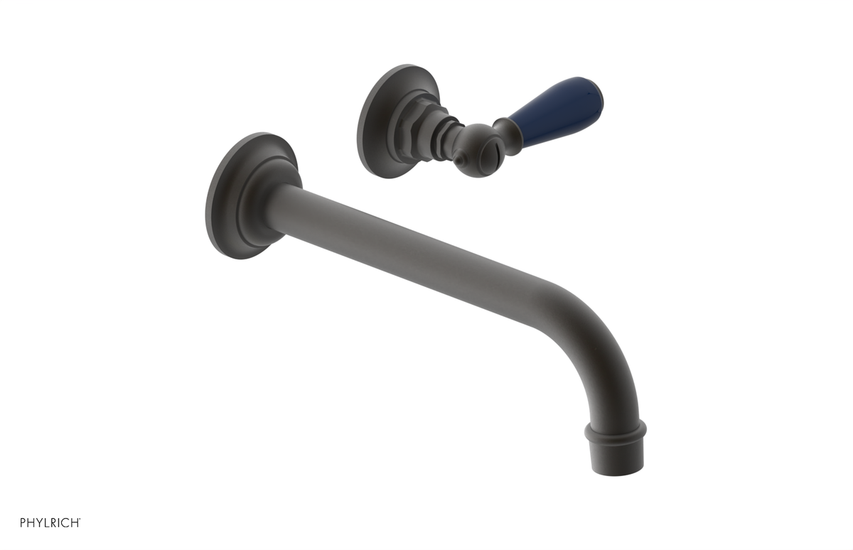 JAMESTOWN Single Handle Wall Lavatory Set with "Navy Blue" Accents 165-16