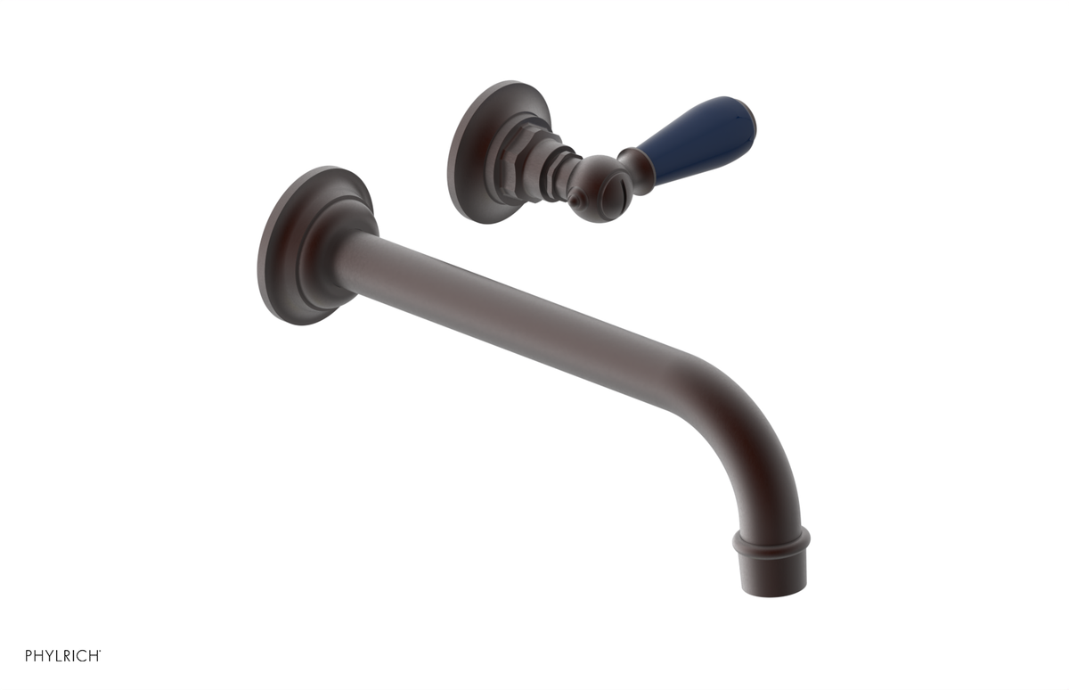 JAMESTOWN Single Handle Wall Lavatory Set with "Navy Blue" Accents 165-16