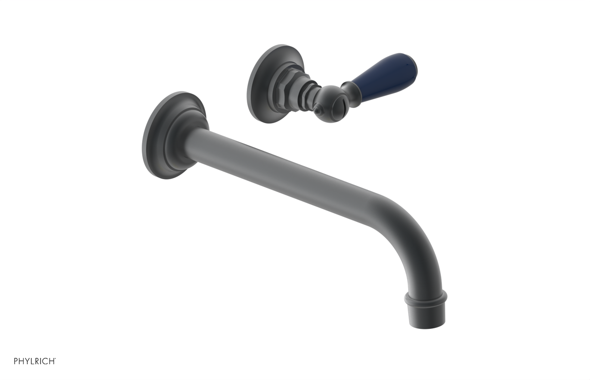 JAMESTOWN Single Handle Wall Lavatory Set with "Navy Blue" Accents 165-16