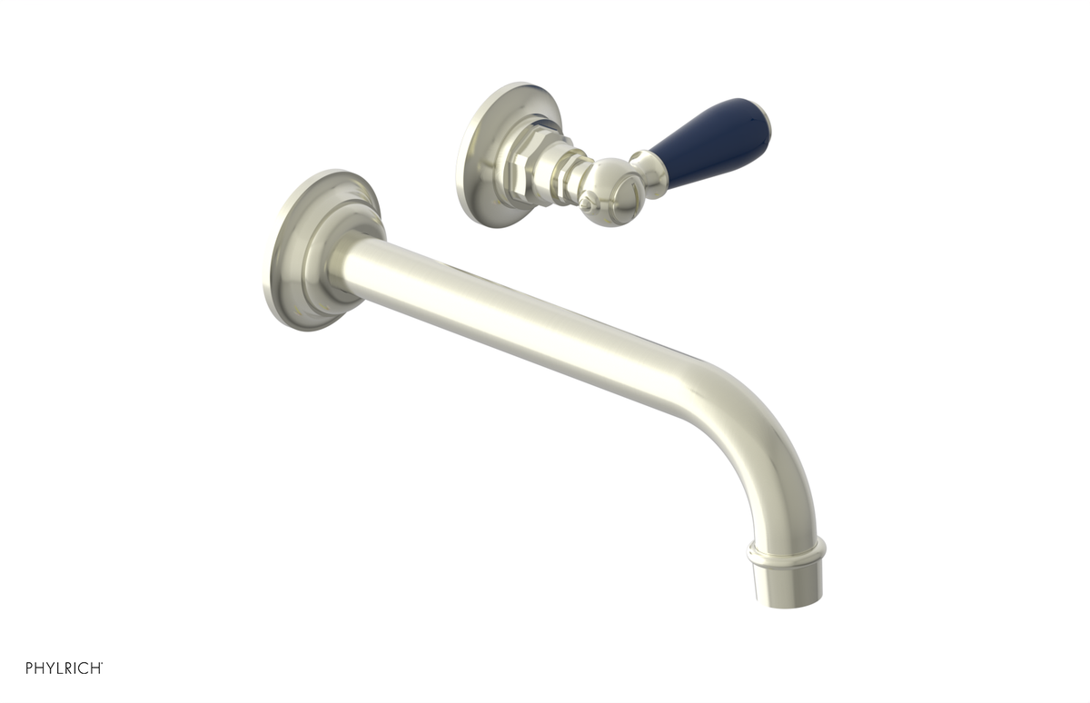 JAMESTOWN Single Handle Wall Lavatory Set with "Navy Blue" Accents 165-16