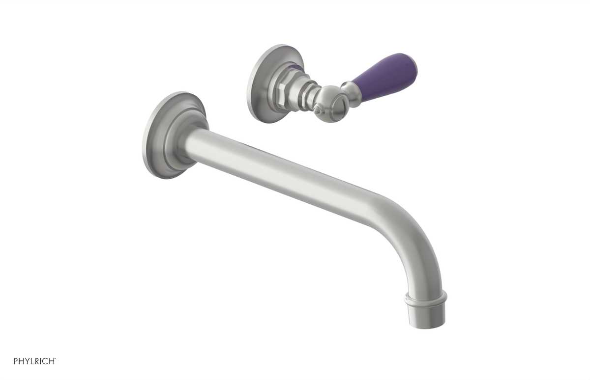 JAMESTOWN Single Handle Wall Lavatory Set with "Purple" Accents 165-16