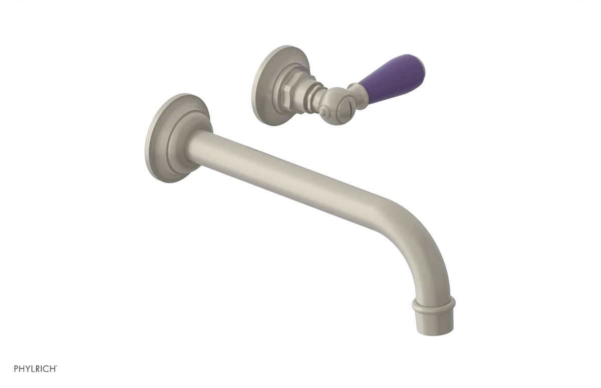 JAMESTOWN Single Handle Wall Lavatory Set with "Purple" Accents 165-16