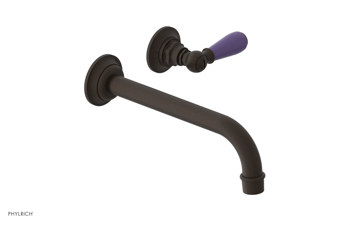 JAMESTOWN Single Handle Wall Lavatory Set with "Purple" Accents 165-16