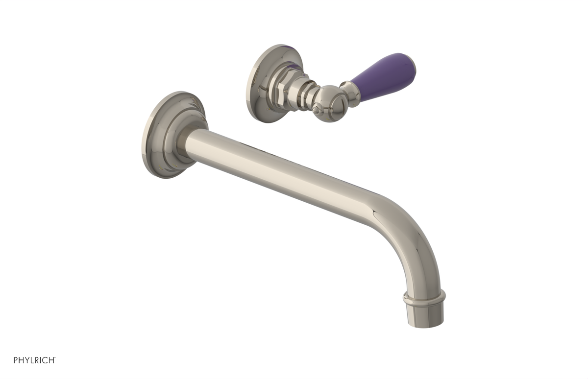 JAMESTOWN Single Handle Wall Lavatory Set with "Purple" Accents 165-16
