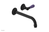JAMESTOWN Single Handle Wall Lavatory Set with "Purple" Accents 165-16