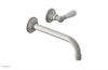 JAMESTOWN Single Handle Wall Lavatory Set with "White" Accents 165-16