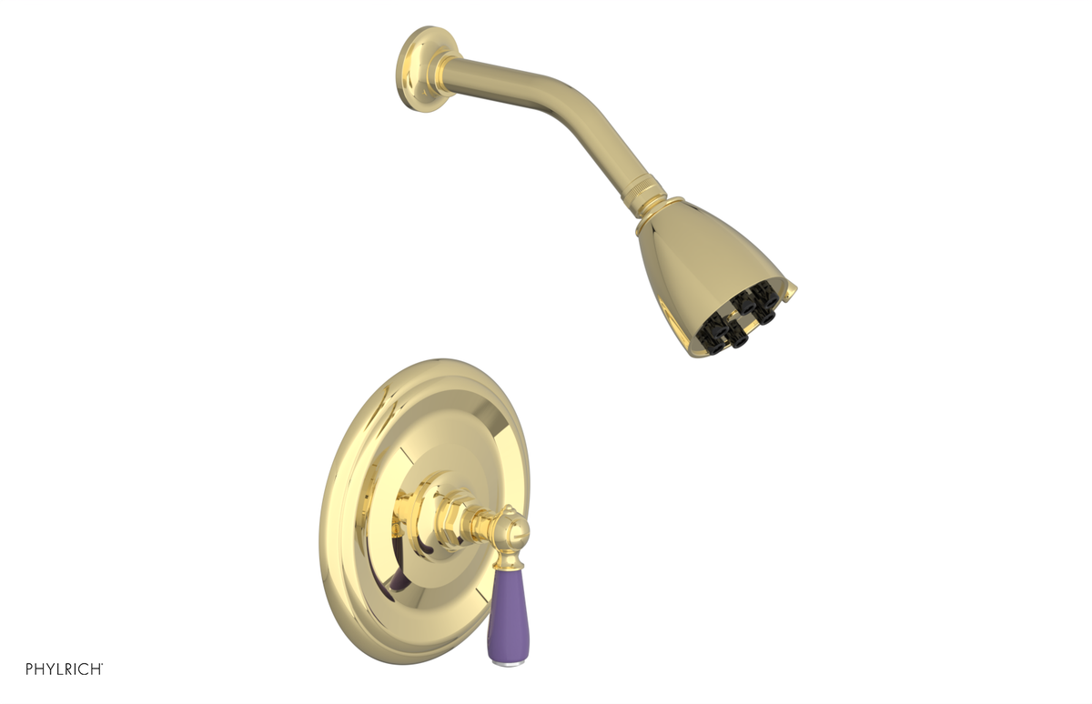 JAMESTOWN - Pressure Balance Shower Set - Lever Handle with "Purple" Accents 165-22