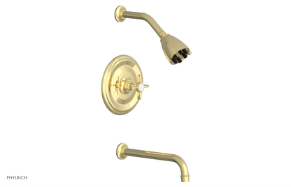 JAMESTOWN - 10" Pressure Balance Tub & Shower Set - Cross Handle 165-26-10