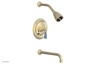 JAMESTOWN - 10" Pressure Balance Tub & Shower Set - Lever Handle with "Light Blue" Accents 165-27-10