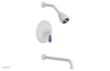 JAMESTOWN - 12" Pressure Balance Tub & Shower Set - Lever Handle with "Purple" Accents 165-27-12