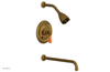 JAMESTOWN - 14" Pressure Balance Tub & Shower Set - Lever Handle with "Orange" Accents 165-27-14