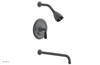 JAMESTOWN - 14" Pressure Balance Tub & Shower Set - Lever Handle with "Black" Accents 165-27-14