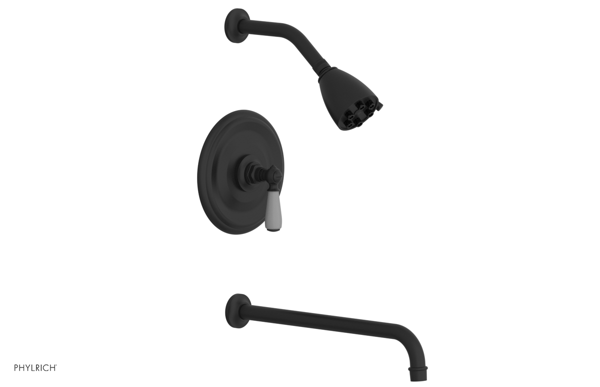 JAMESTOWN - 14" Pressure Balance Tub & Shower Set - Lever Handle with "Grey" Accents 165-27-14