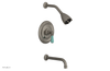JAMESTOWN - Pressure Balance Tub & Shower Set - Lever Handle with "Turqoise" Accents 165-27