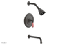 JAMESTOWN - Pressure Balance Tub & Shower Set - Lever Handle with "Pink" Accents 165-27