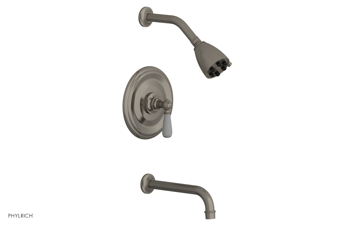 JAMESTOWN - Pressure Balance Tub & Shower Set - Lever Handle with "Grey" Accents 165-27