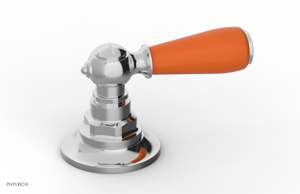 JAMESTOWN - Volume Control/Diverter Trim - Lever Handle with "Orange" Accents 165-36
