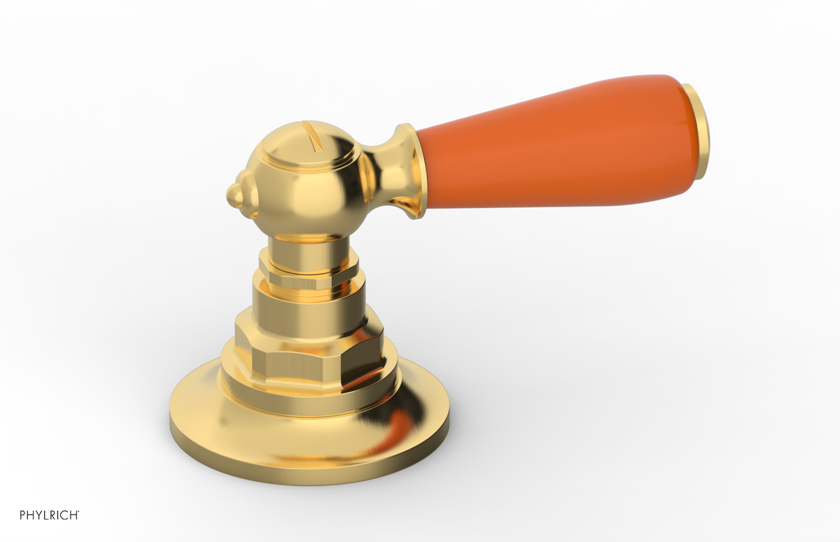 JAMESTOWN - Volume Control/Diverter Trim - Lever Handle with "Orange" Accents 165-36
