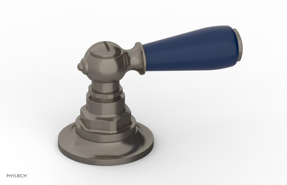 JAMESTOWN - Volume Control/Diverter Trim - Lever Handle with "Navy Blue" Accents 165-36