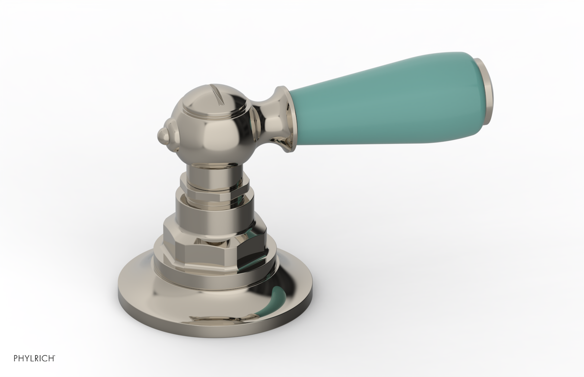 JAMESTOWN - Volume Control/Diverter Trim - Lever Handle with "Turqoise" Accents 165-36