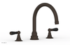 JAMESTOWN - Deck Tub Set - Lever Handles with "Black" Accents 165-41
