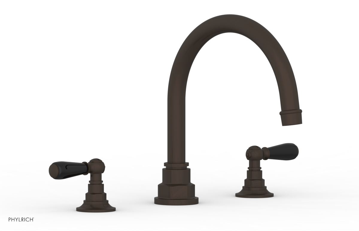 JAMESTOWN - Deck Tub Set - Lever Handles with "Black" Accents 165-41