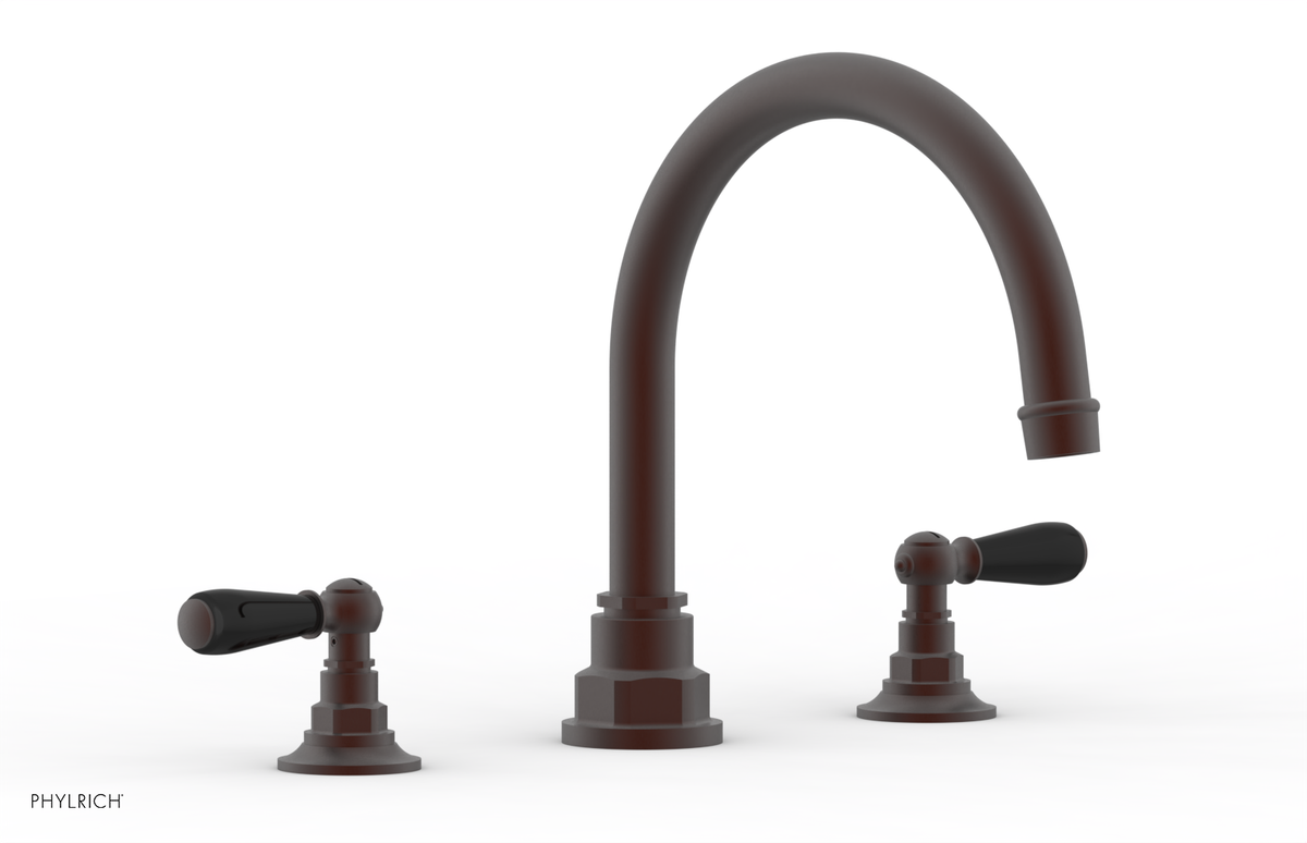 JAMESTOWN - Deck Tub Set - Lever Handles with "Black" Accents 165-41