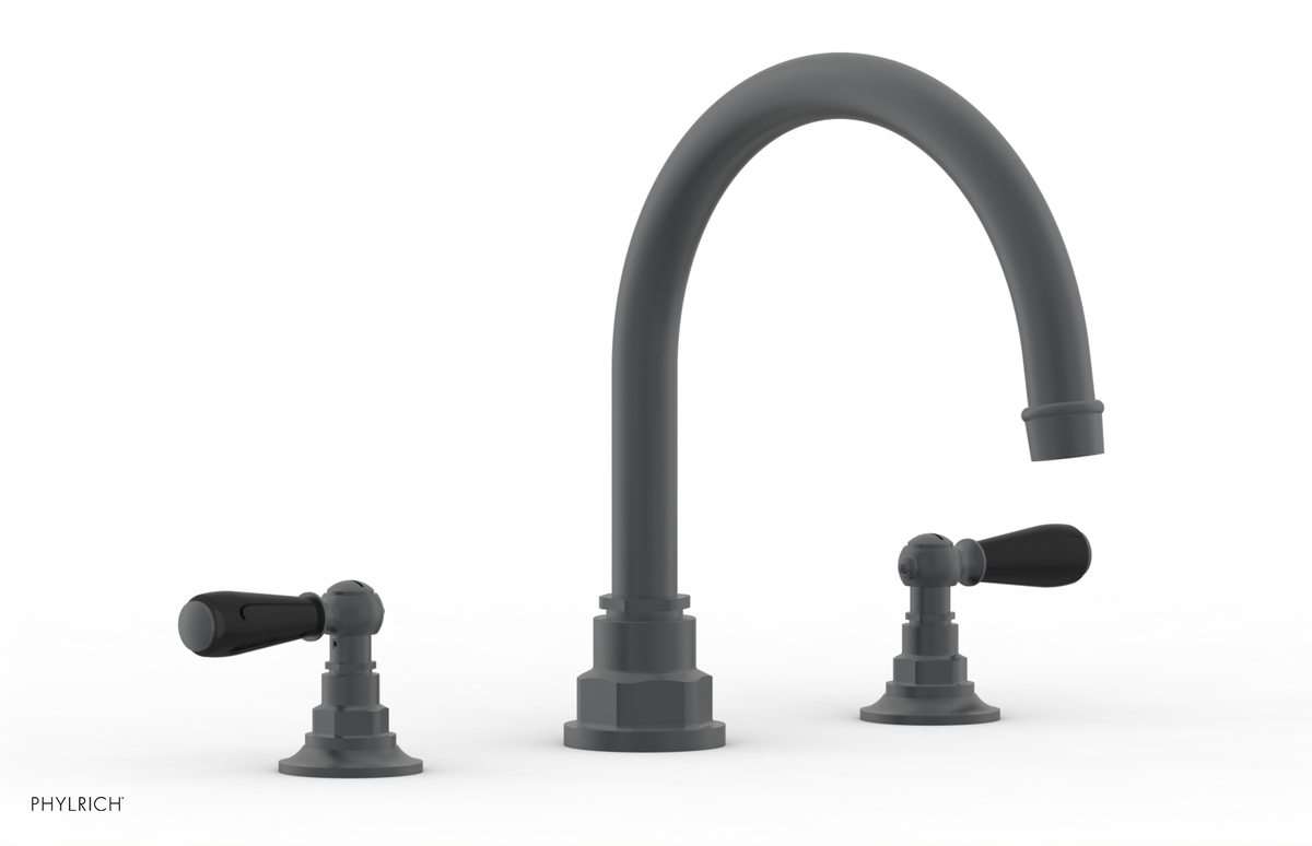 JAMESTOWN - Deck Tub Set - Lever Handles with "Black" Accents 165-41