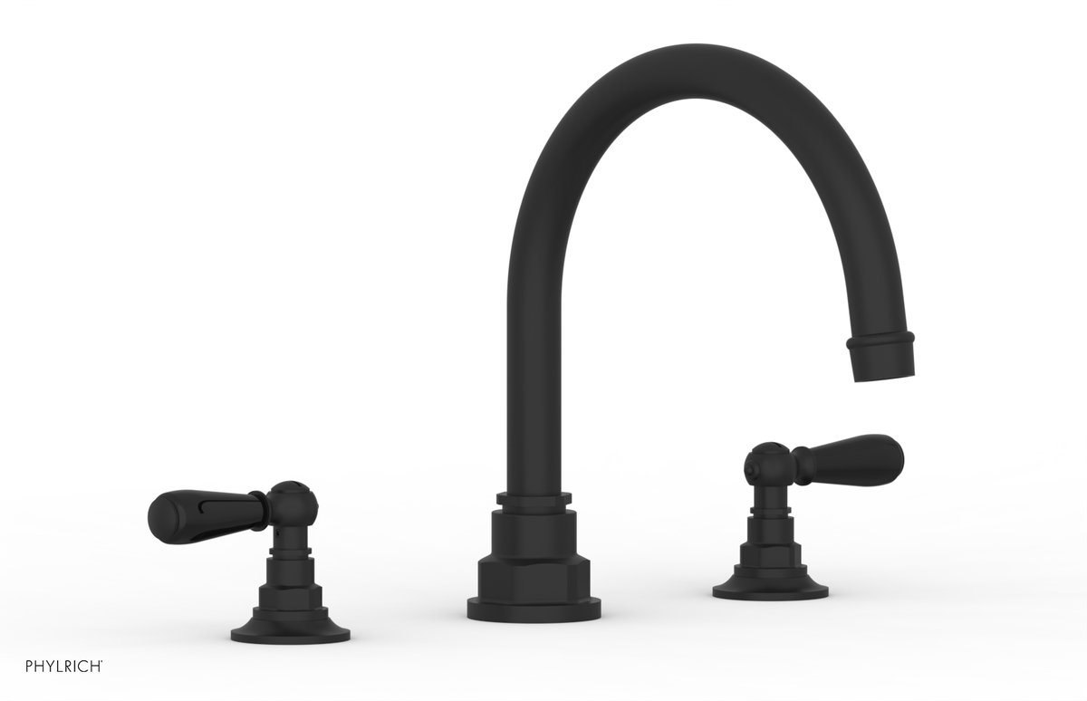 JAMESTOWN - Deck Tub Set - Lever Handles with "Black" Accents 165-41