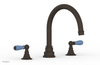 JAMESTOWN - Deck Tub Set - Lever Handles with "Light Blue" Accents 165-41