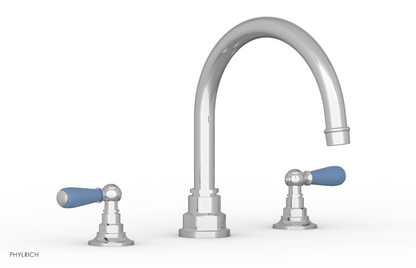 JAMESTOWN - Deck Tub Set - Lever Handles with "Light Blue" Accents 165-41