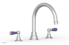 JAMESTOWN - Deck Tub Set - Lever Handles with "Purple" Accents 165-41