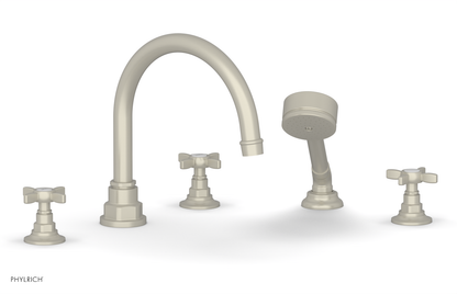 JAMESTOWN - Deck Tub Set with Hand Shower - Cross Handles 165-48