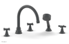 JAMESTOWN - Deck Tub Set with Hand Shower - Cross Handles 165-48