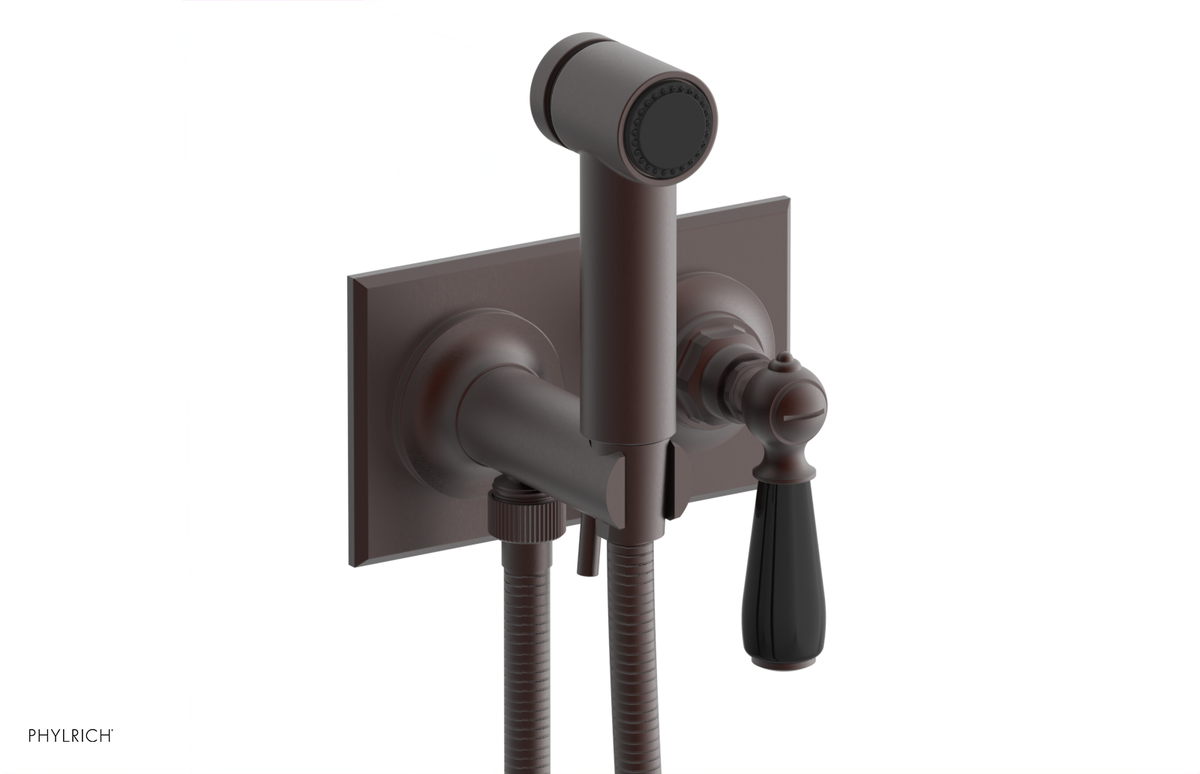 JAMESTOWN - Wall Mounted Bidet - Lever Handle with "Black" Accents 165-65