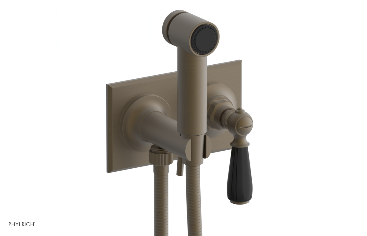 JAMESTOWN - Wall Mounted Bidet - Lever Handle with "Black" Accents 165-65