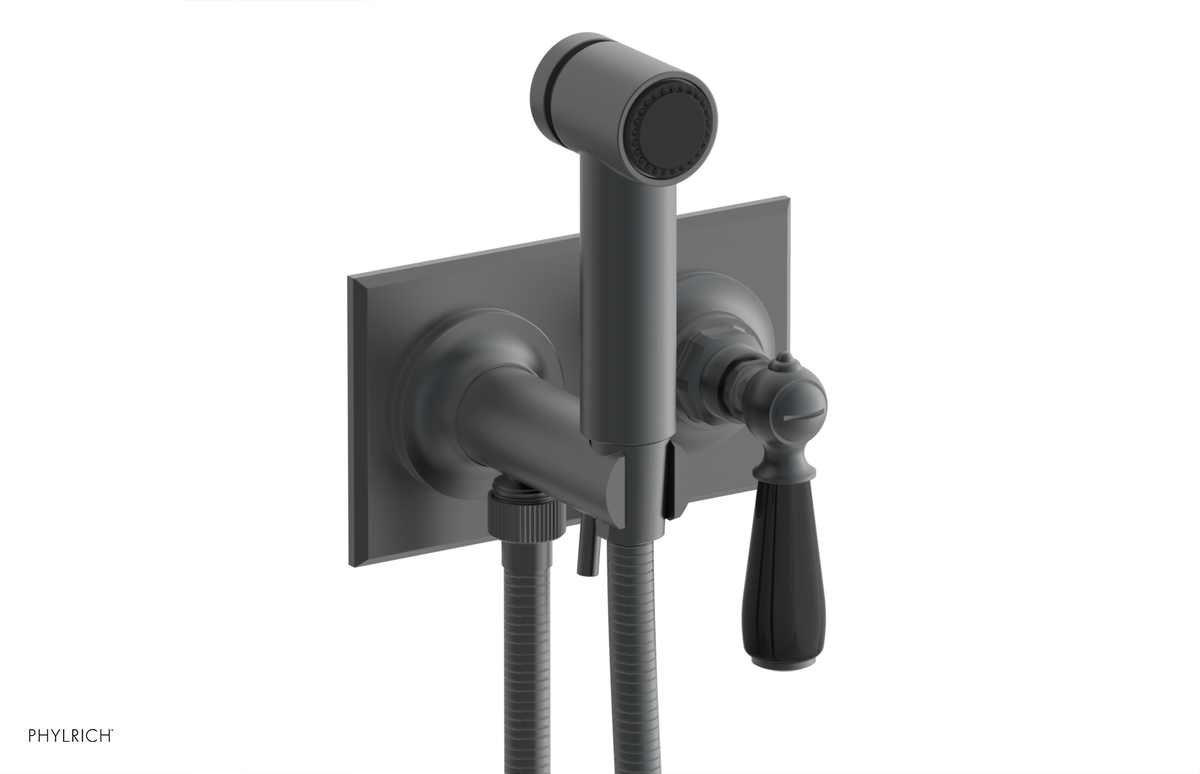 JAMESTOWN - Wall Mounted Bidet - Lever Handle with "Black" Accents 165-65