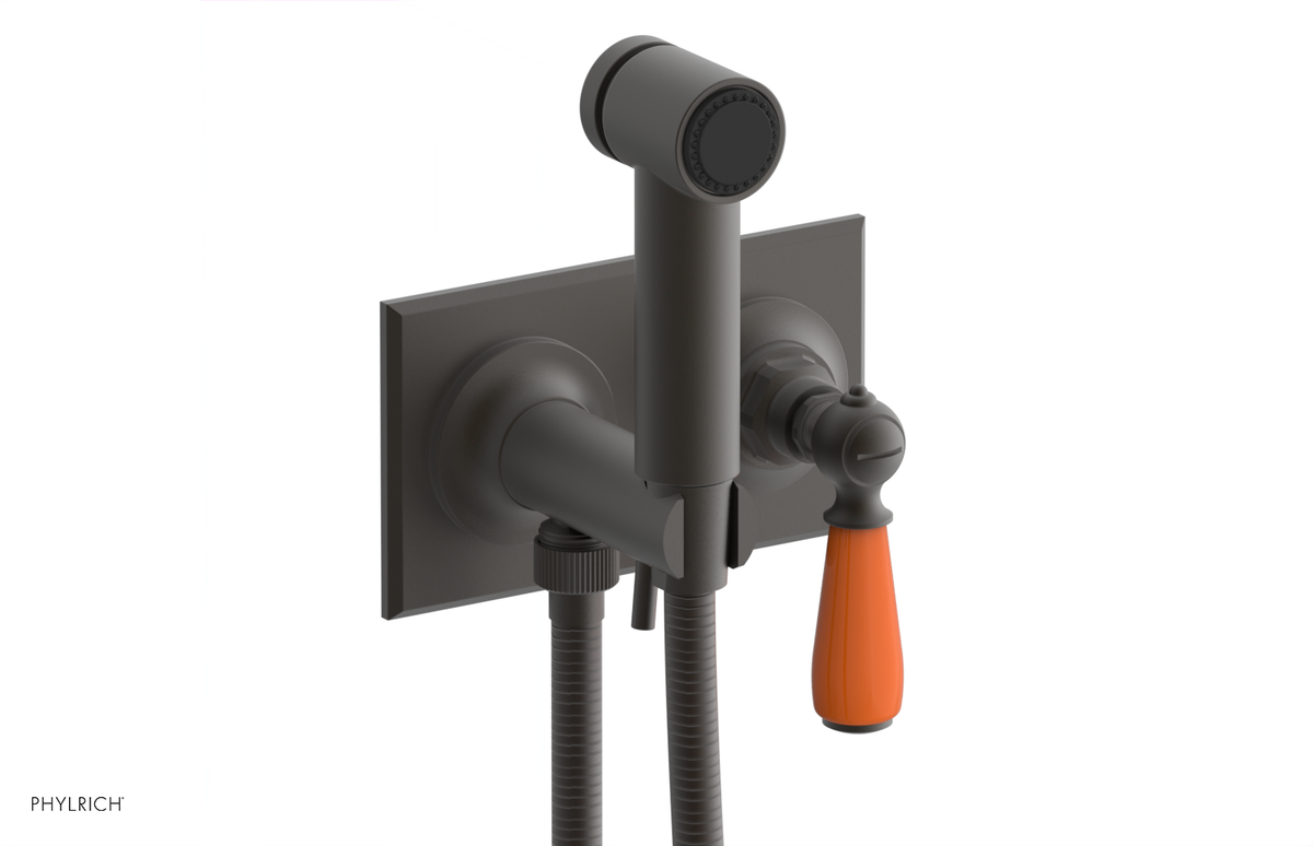JAMESTOWN - Wall Mounted Bidet - Lever Handle with "Orange" Accents 165-65