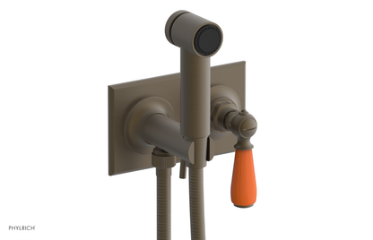 JAMESTOWN - Wall Mounted Bidet - Lever Handle with "Orange" Accents 165-65