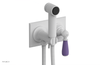 JAMESTOWN - Wall Mounted Bidet - Lever Handle with "Purple" Accents 165-65