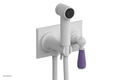 JAMESTOWN - Wall Mounted Bidet - Lever Handle with "Purple" Accents 165-65